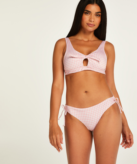 Haut de bikini croptop Seychelles, Rose