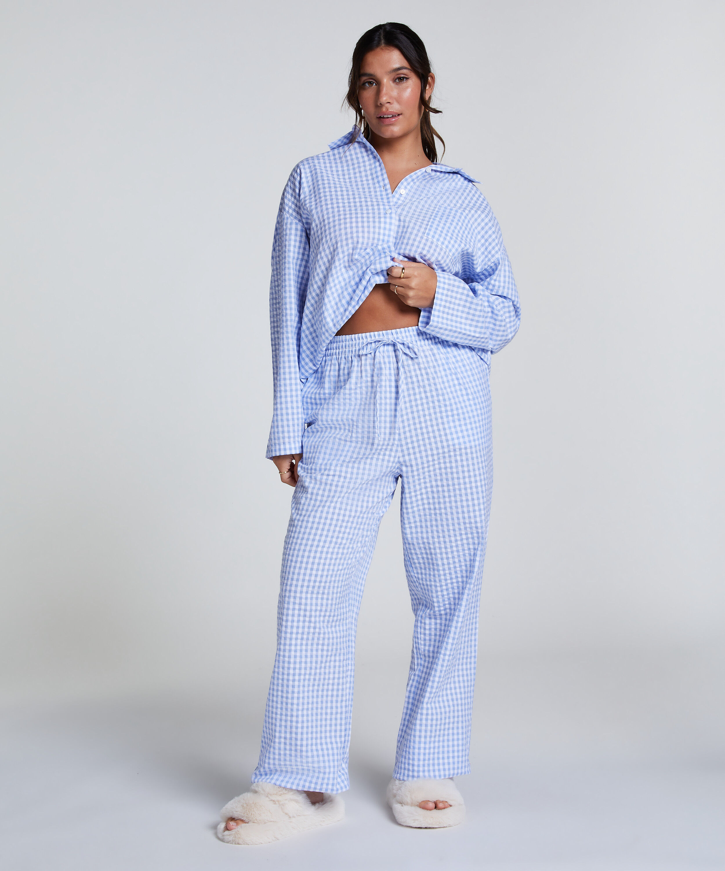Pantalon de pyjama en Coton, Bleu Pantalon de pyjama en Coton, Bleu