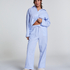 Pantalon de pyjama en Coton, Bleu