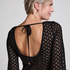 Robe de plage en crochet, Noir