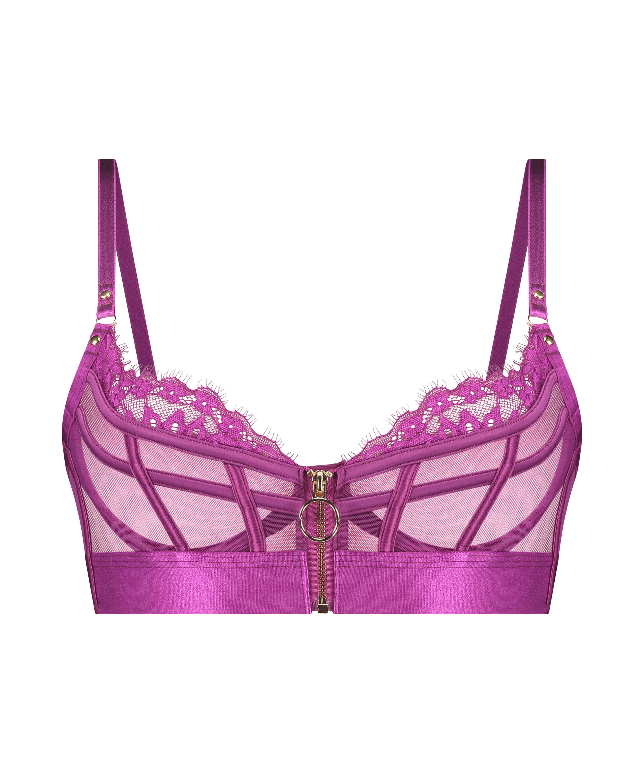 Soutien-gorge à armatures non-préformé Sable, Violet, main