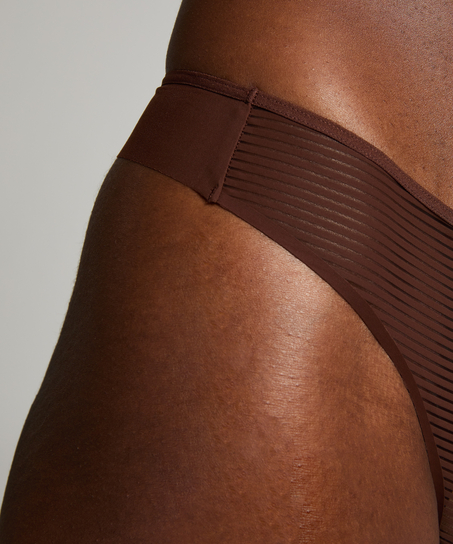Invisible string Stripe mesh, marron