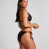 Bas de bikini Boho Cheeky, Noir
