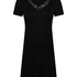 Chemise de nuit en jersey, Noir