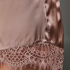 Short pijama soie dentelle festonnée, Rose