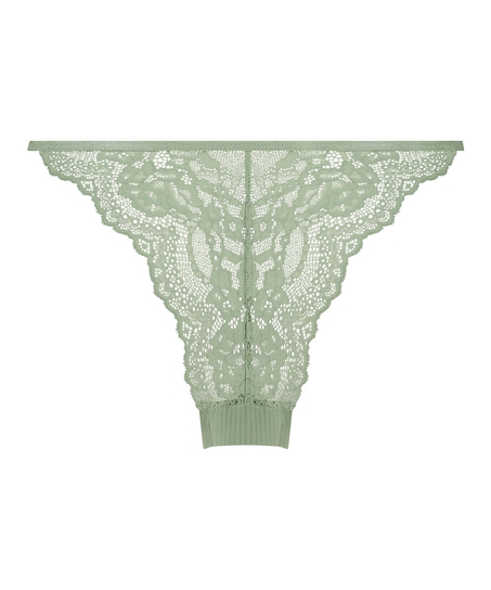 Slip brésilien jambes hautes Kaiden, Vert