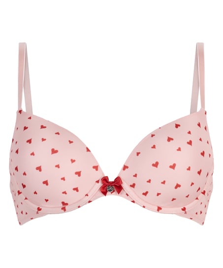 Soutien-gorge &agrave; armatures pr&eacute;form&eacute; Plunge, Rose
