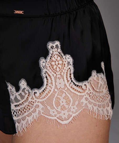 Ensemble pyjama Satin , Noir