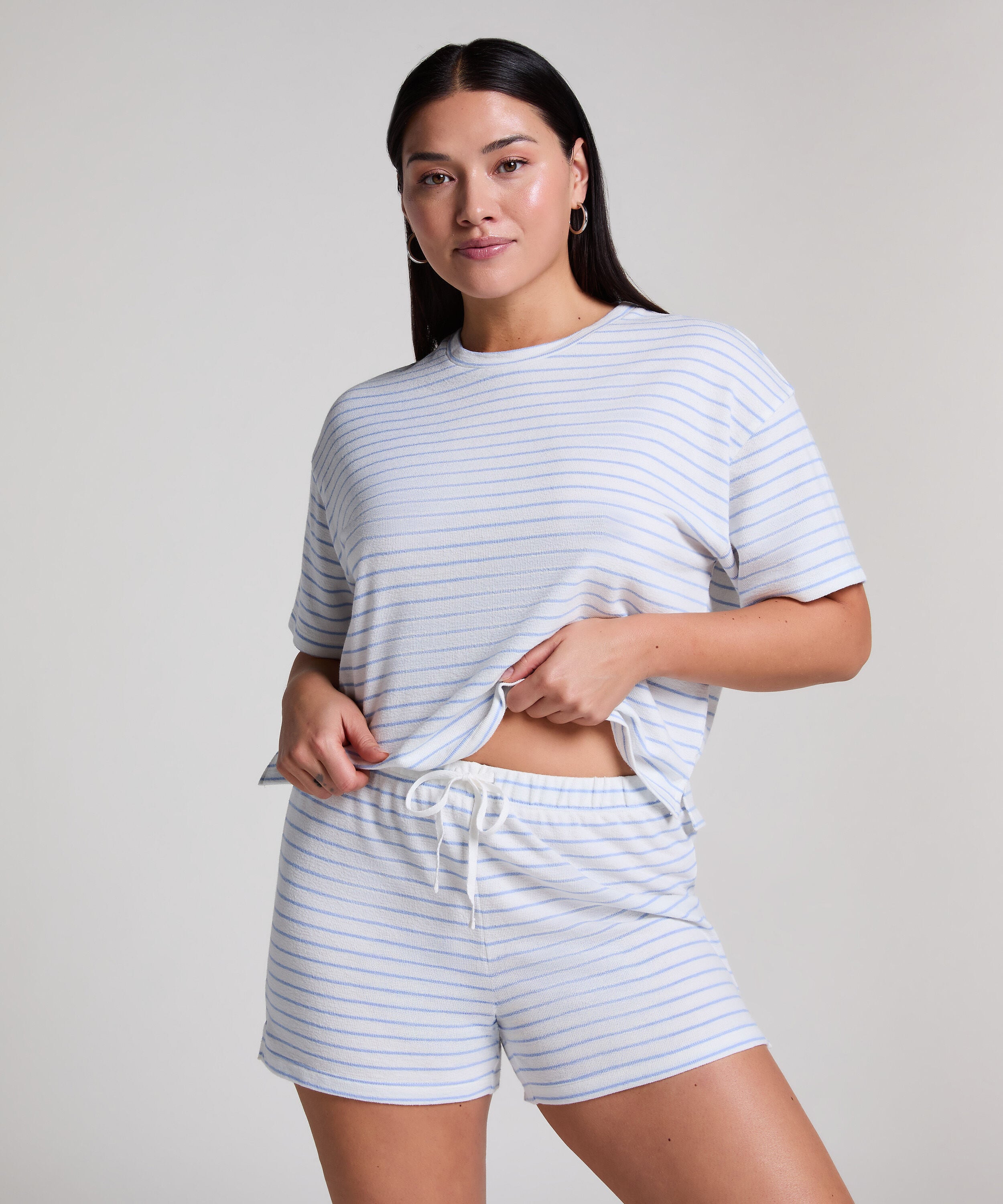 Short Coton, Bleu