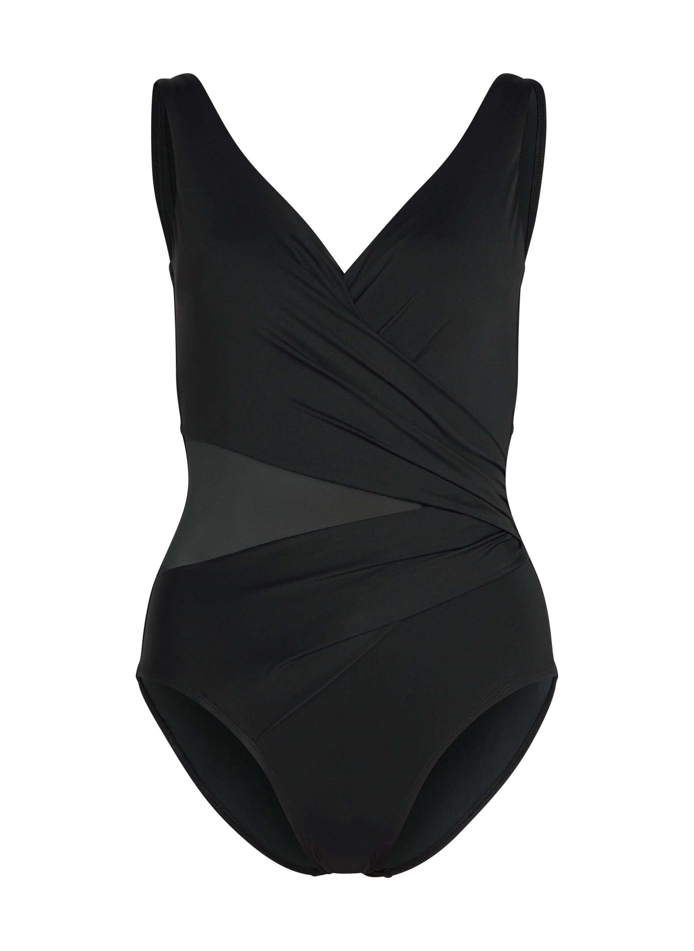 Maillot de bain Shaping Shell Mesh, Noir