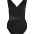 Maillot de bain Shaping Shell Mesh, Noir