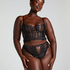 Soutien-gorge à armatures préformé longline Cierra, Noir
