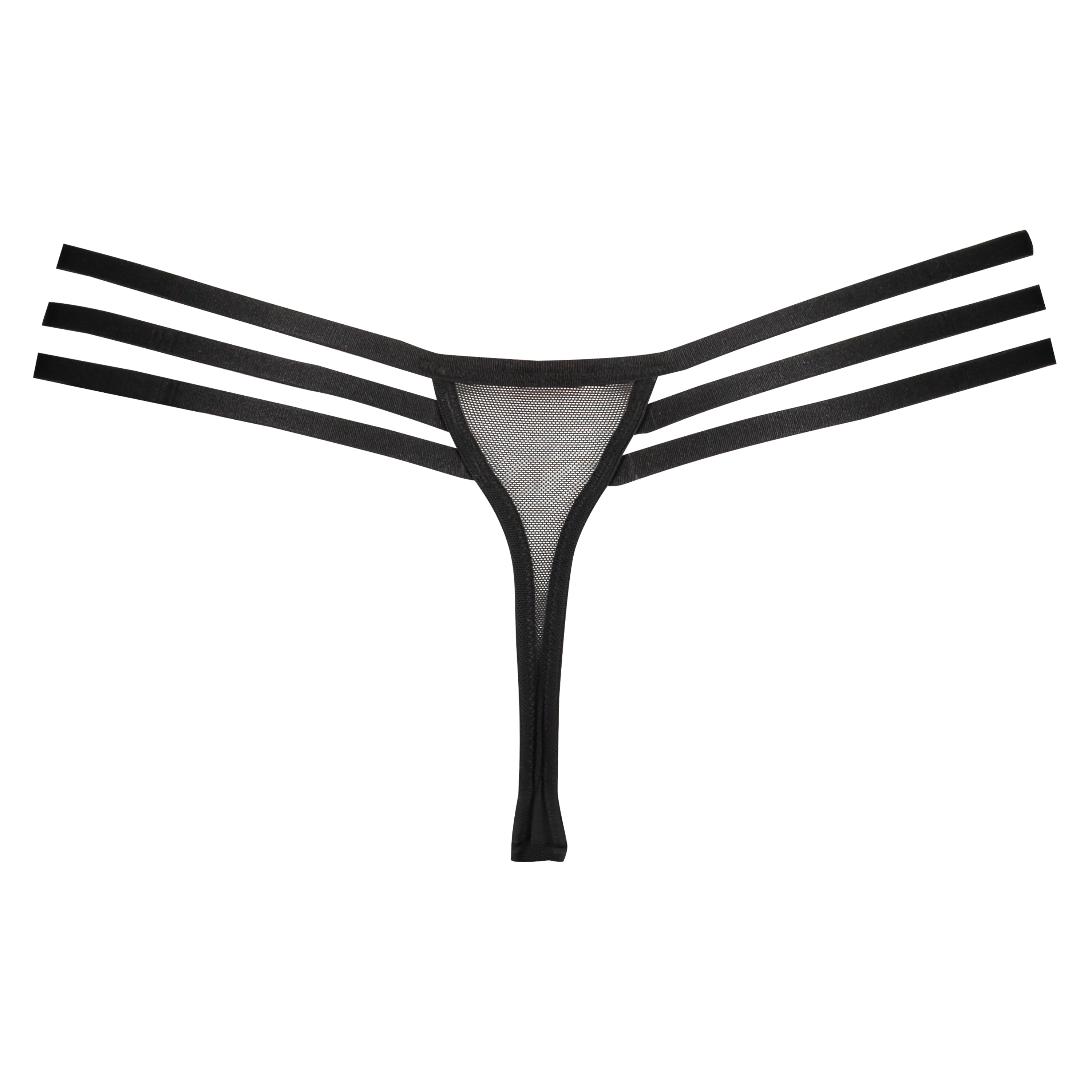 Tanga string Harper, Noir, main