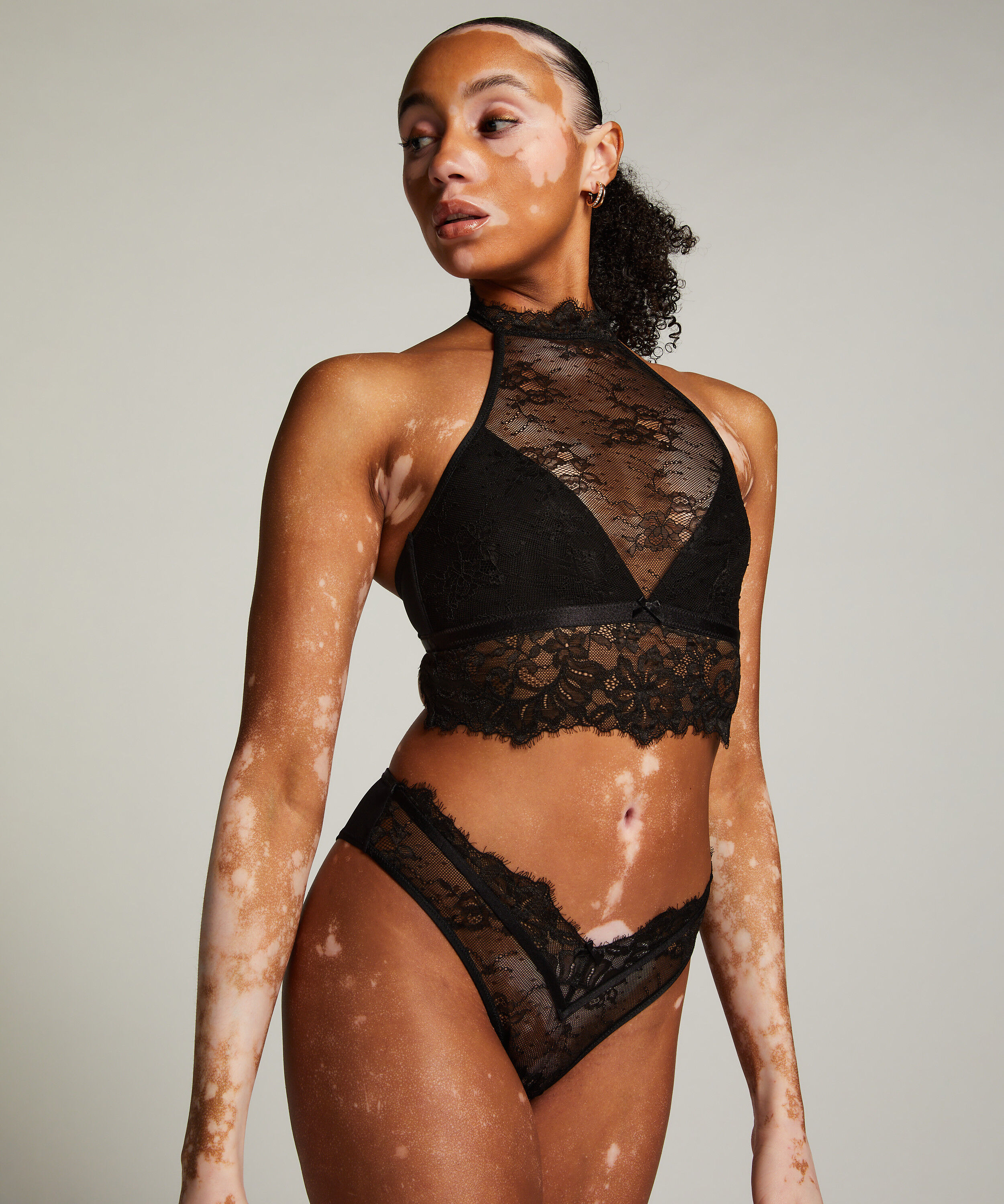 Slip br&eacute;silien Sarah, Noir