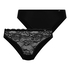 Lot de 2 slips Angie, Noir