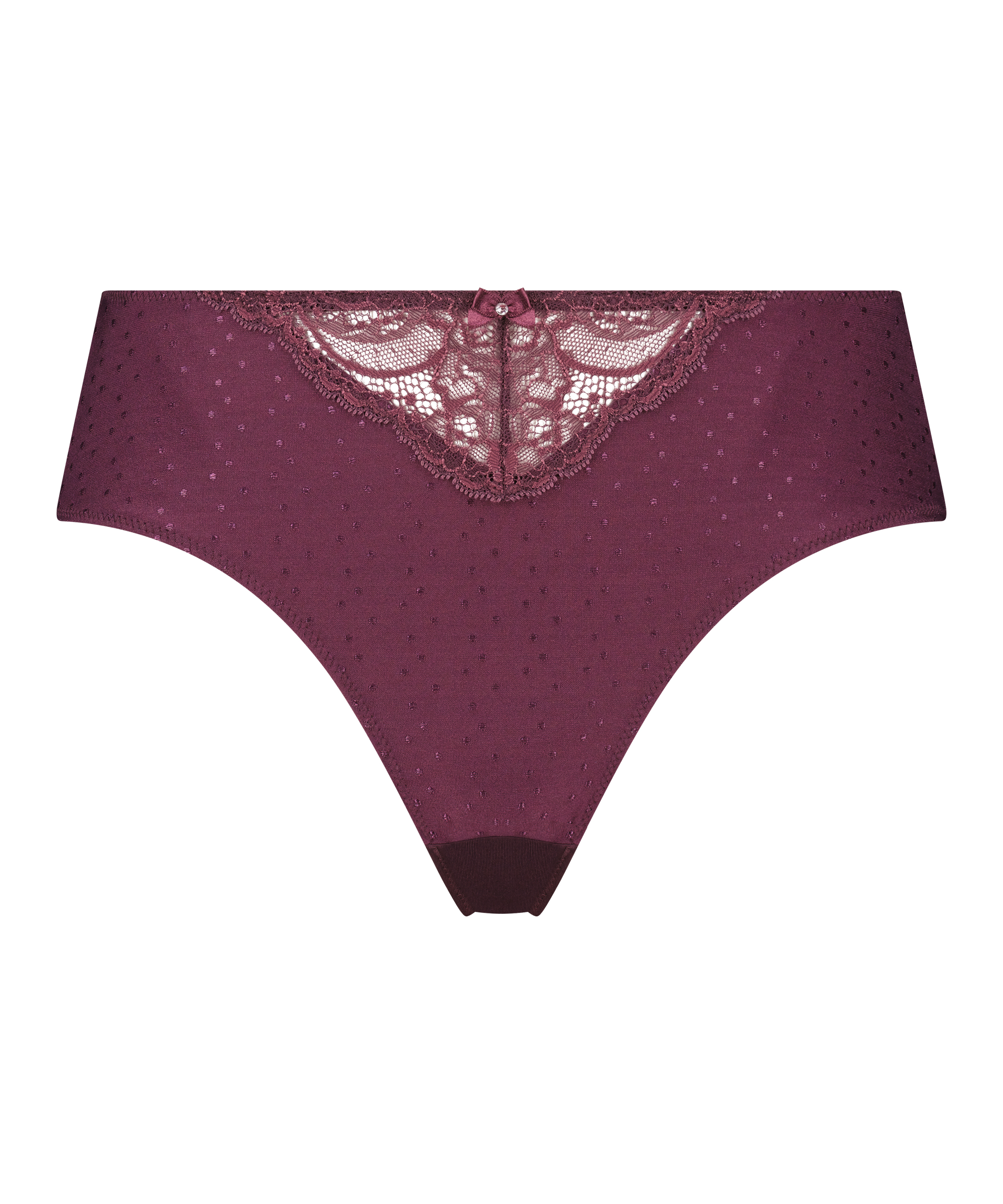 Slip taille haute Sophie, Violet, main