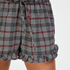 Short Pyjama Twill Check, Gris