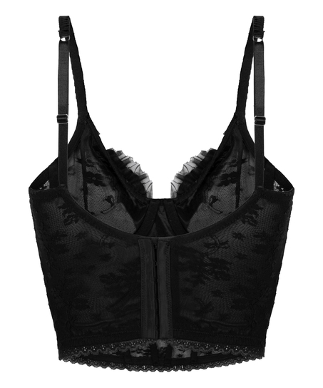 Soutien-gorge &agrave; armatures non rembourr&eacute; longline Darcy, Noir