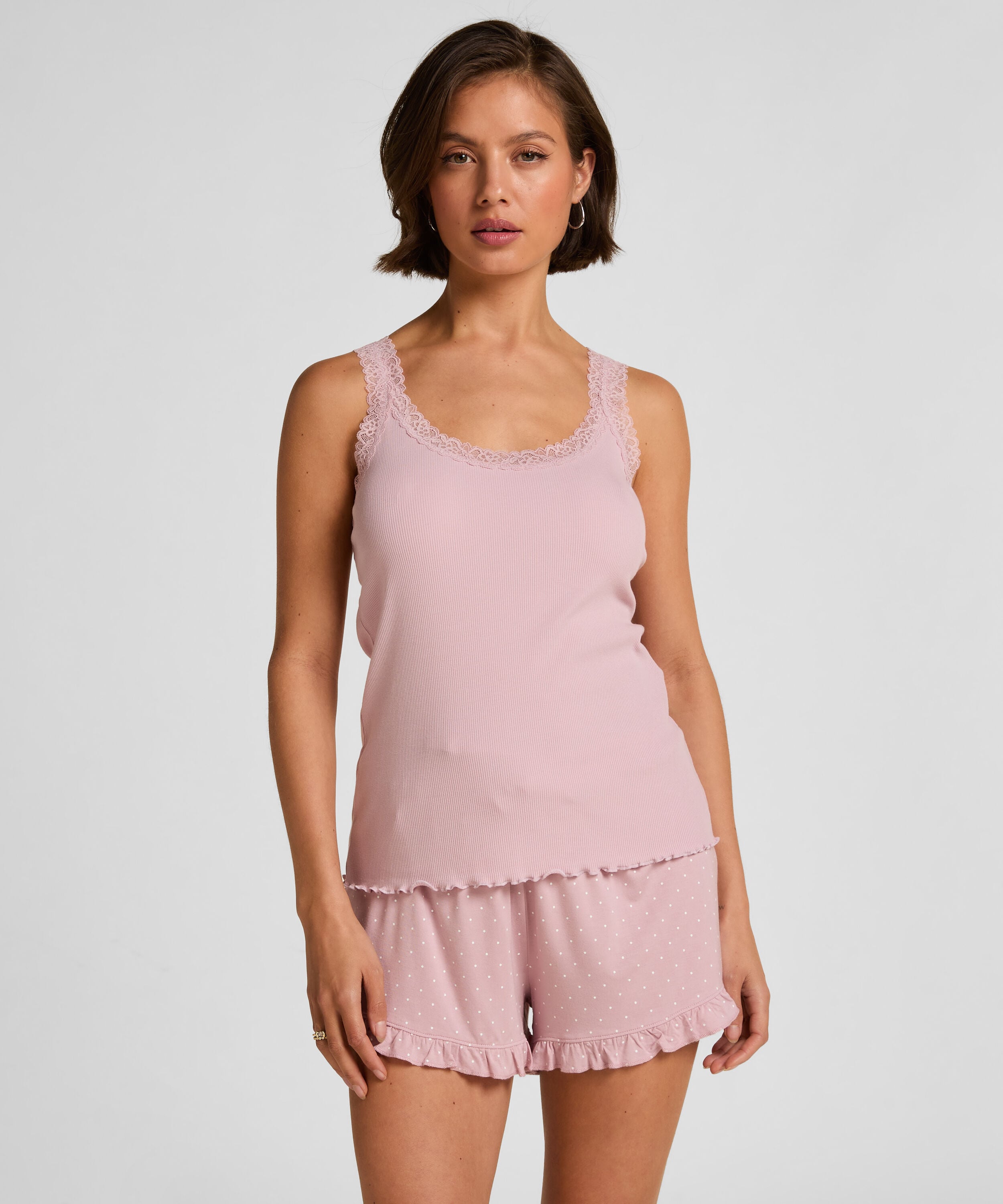 Short Jersey à volants, Rose