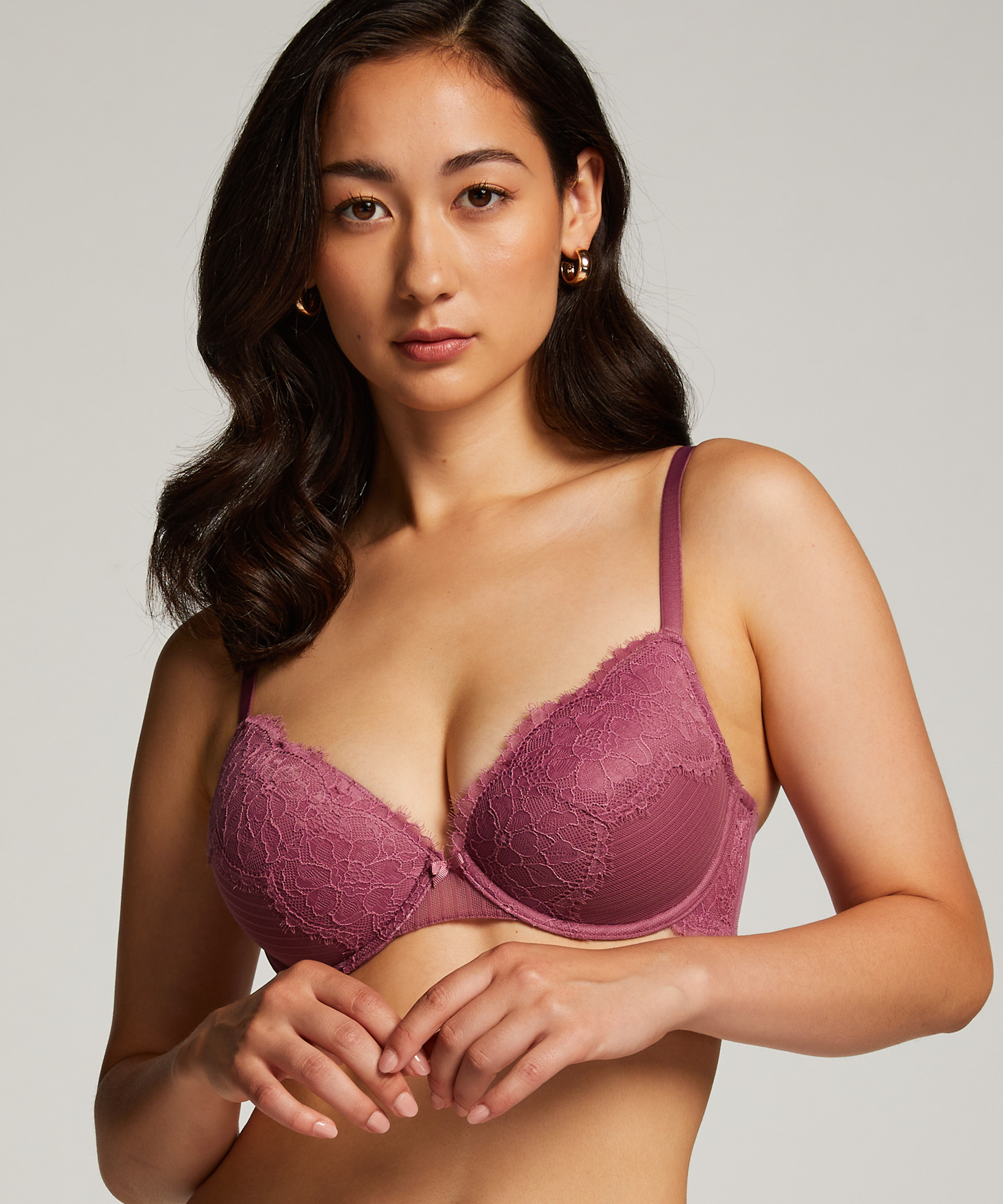 Soutien-gorge à armatures préformé Bliss, Violet, main