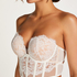 Soutien-gorge bustier Maximizer rembourré à armatures Chlo, Blanc