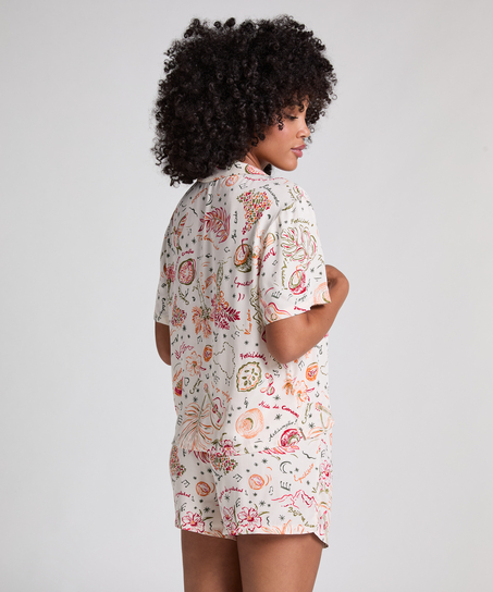 Veste en satin, Blanc