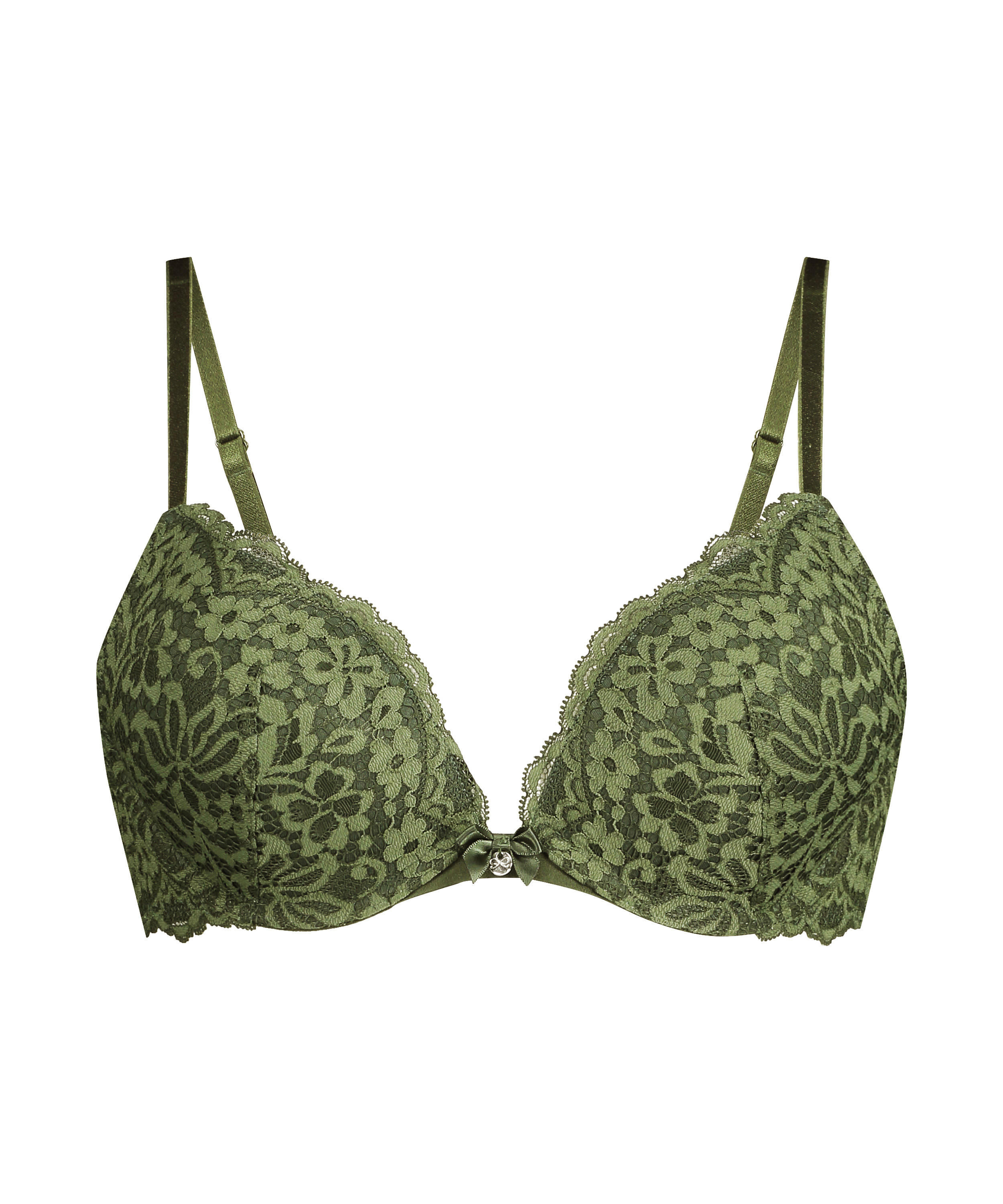 Soutien-gorge push-up à armatures rembourré Rose, Vert, main