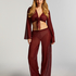 Pantalon de plage en maille ouverte, Rouge