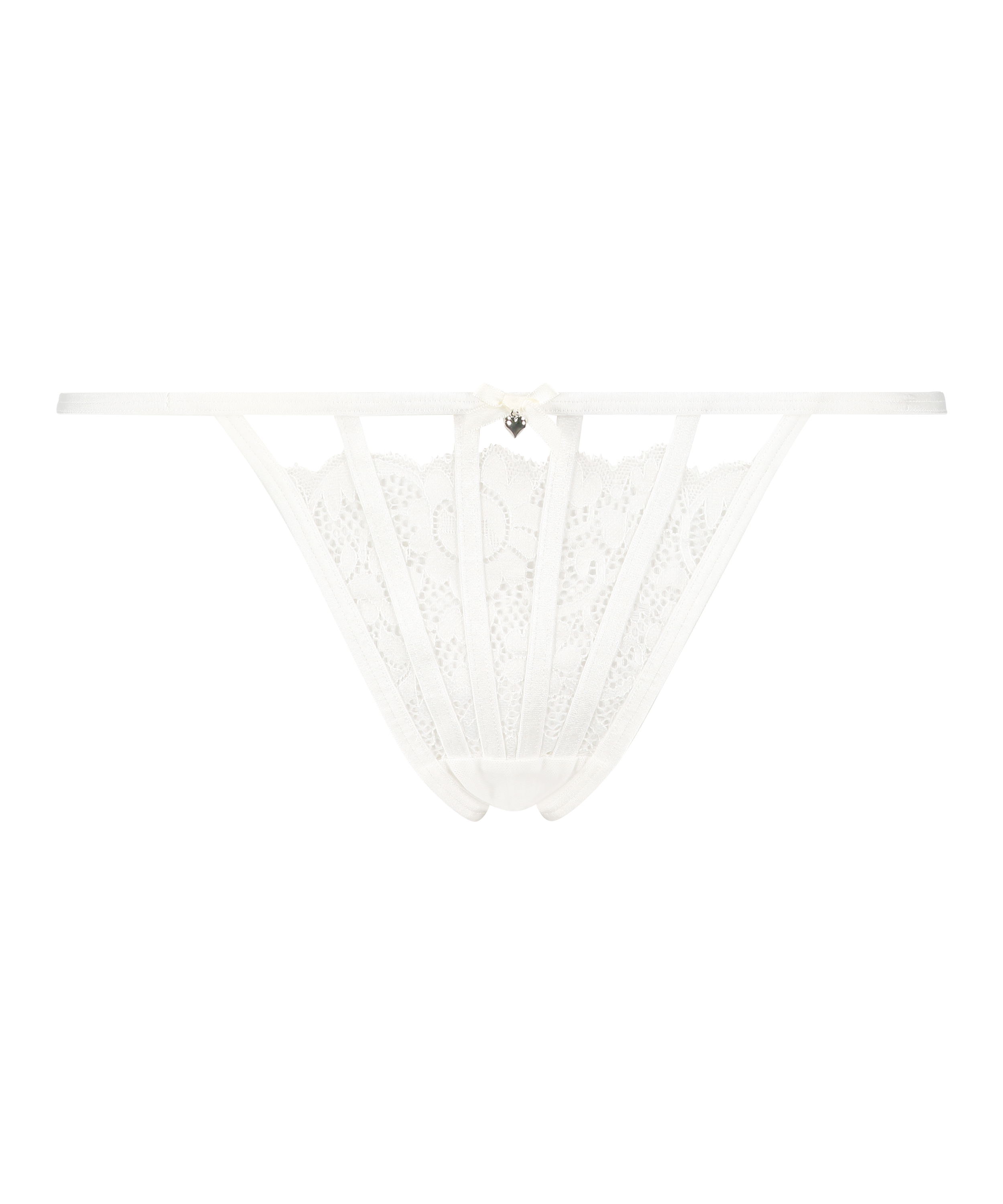 String tanga Magda, Blanc, main