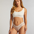 Slip brésilien V-shape mesh, Blanc