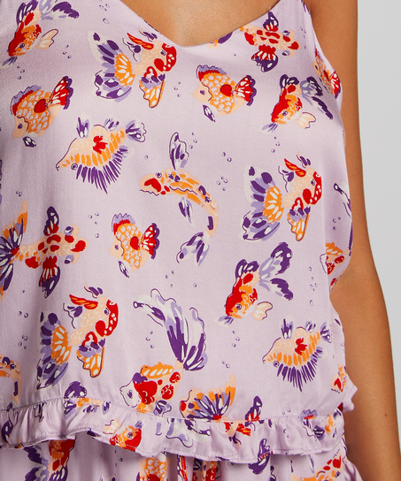 Cami top Satin, Violet