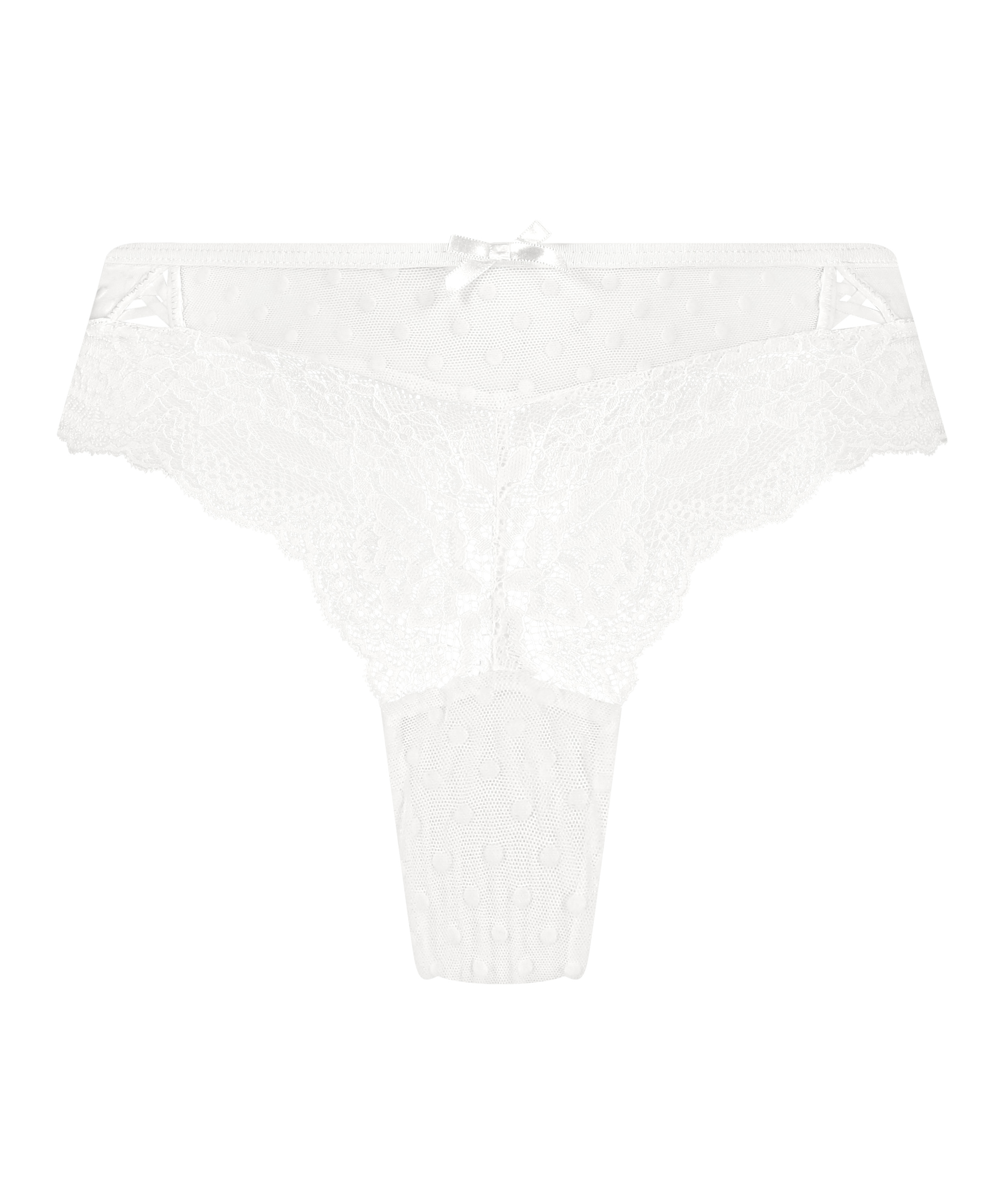 Slip brésilien Tonia, Blanc, main