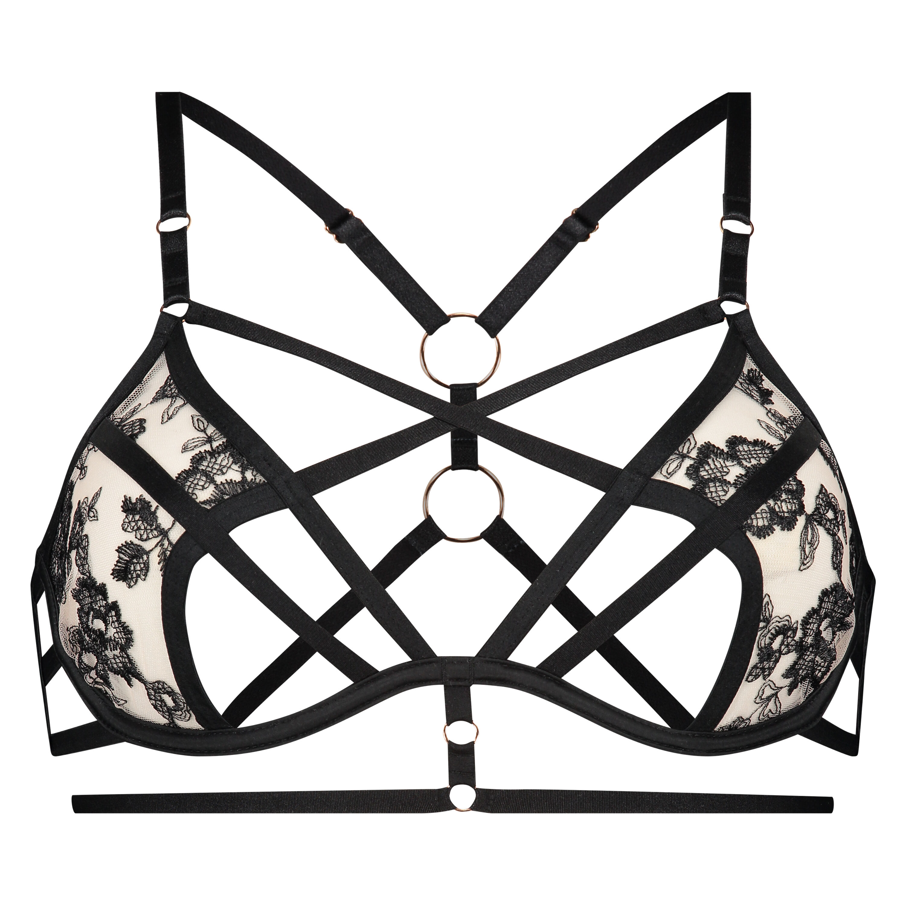 Soutien-gorge &agrave; armatures non-pr&eacute;form&eacute; Dahlia, Noir