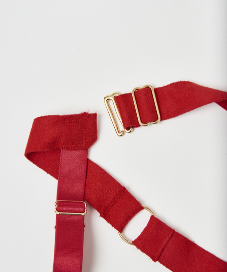 Porte-jarretelles Private Cuffs, Rouge