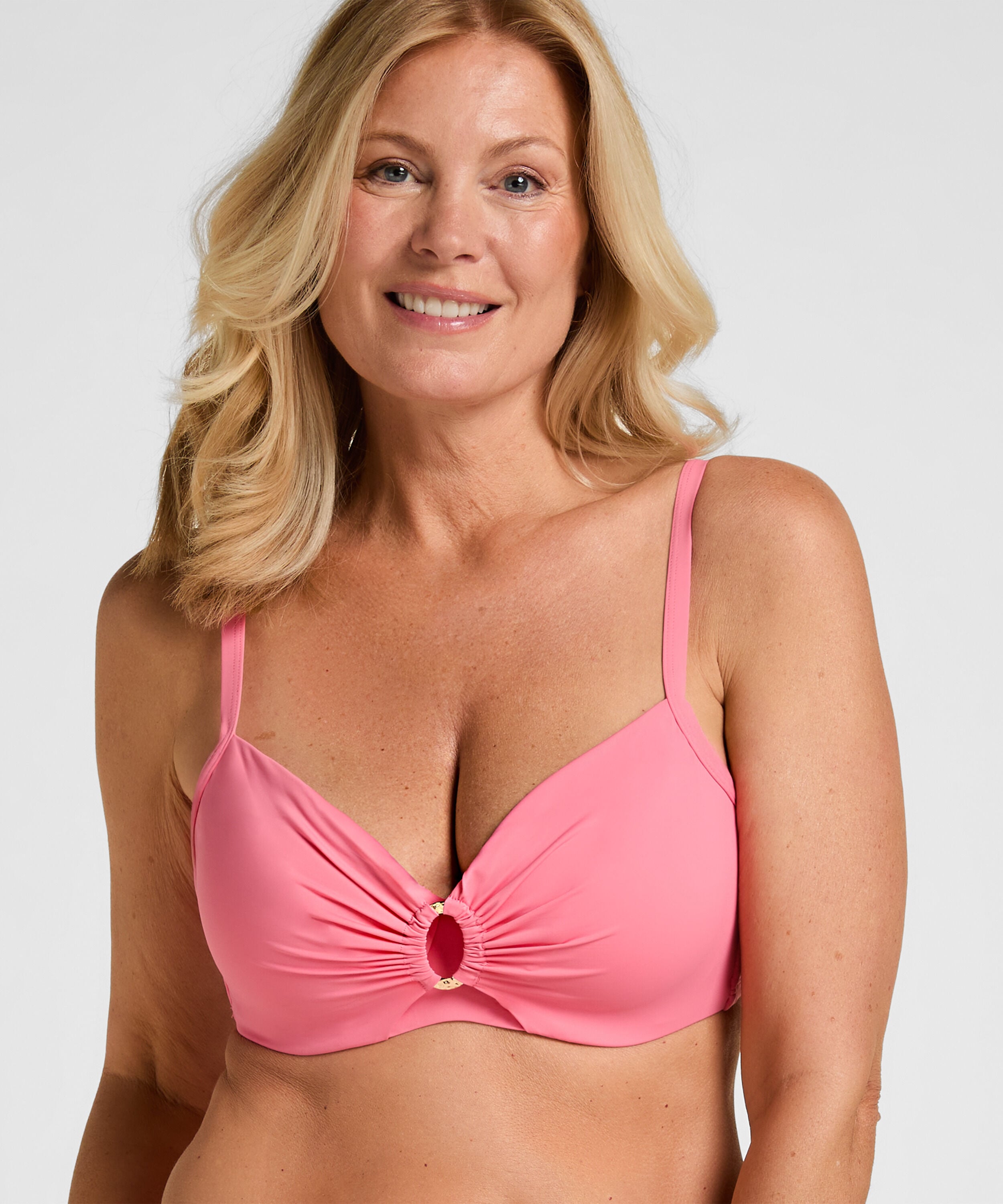 Haut de bikini à armatures non préformé Luxe, Rose Haut de bikini à armatures non préformé Luxe, Rose