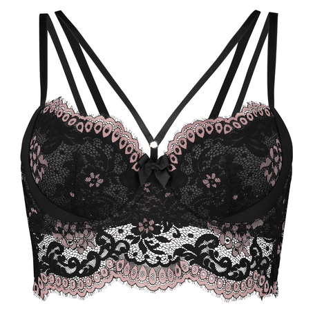 Soutien-gorge à armatures préformé longline Dide, Noir