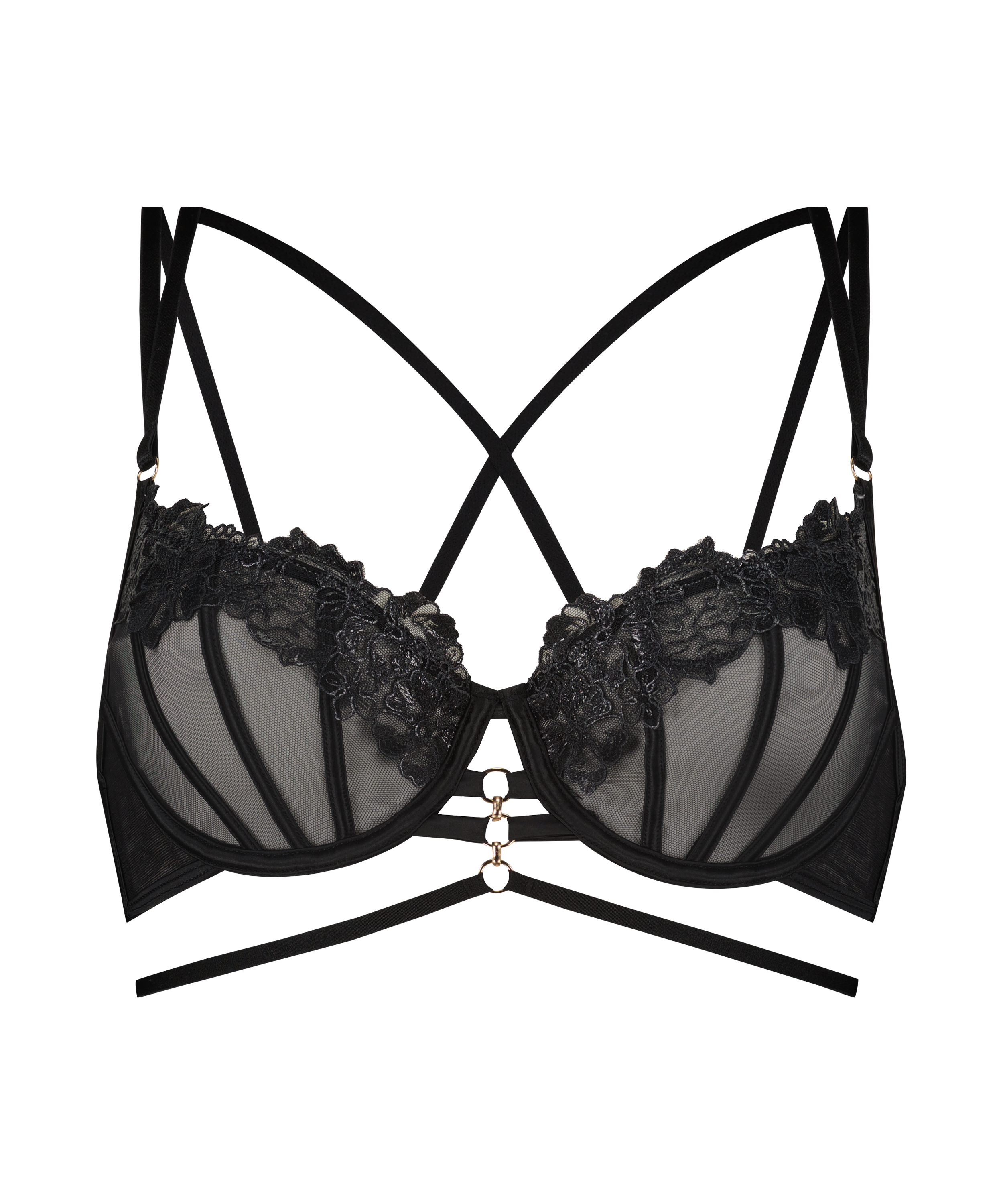 Soutien-gorge à armatures non-préformé Eros, Noir, main