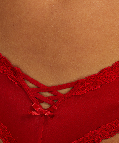 Slip brésilien v-shape Vixon, Rouge