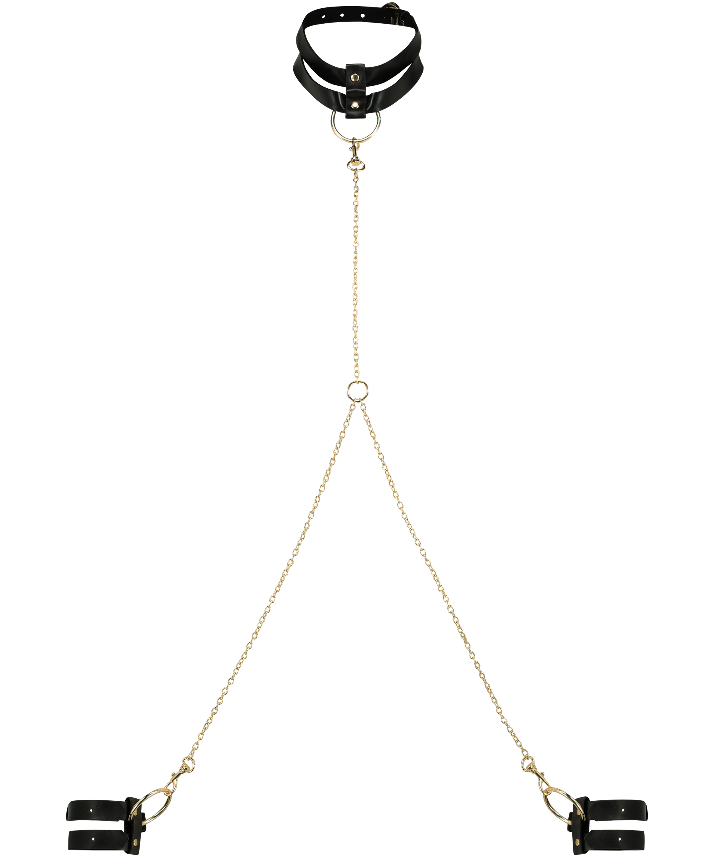 Private Menottes et collier de cou, Noir, main