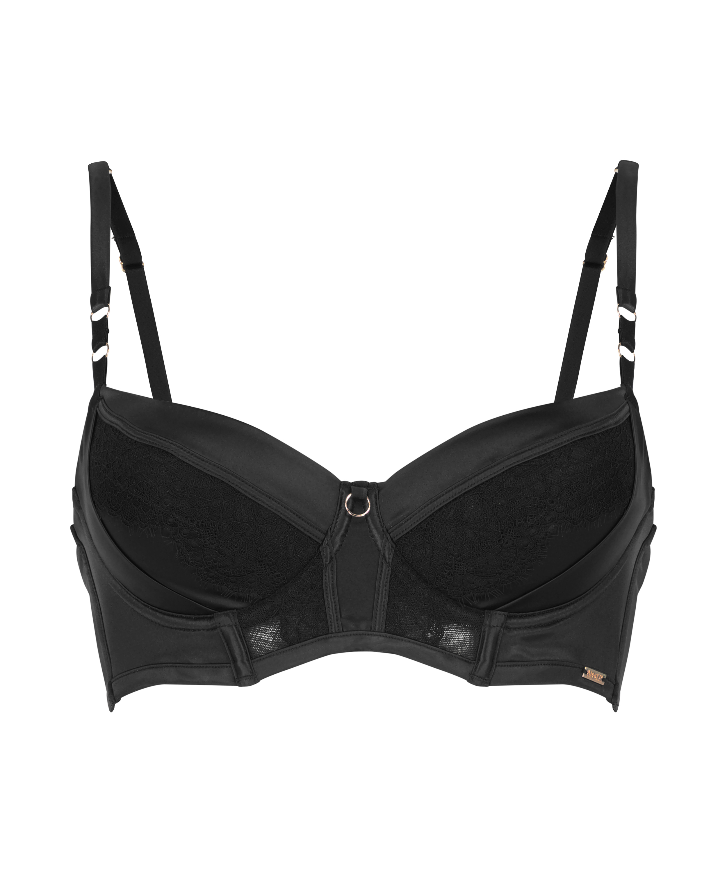 Soutien-gorge à armatures préformé Nicole, Noir, main