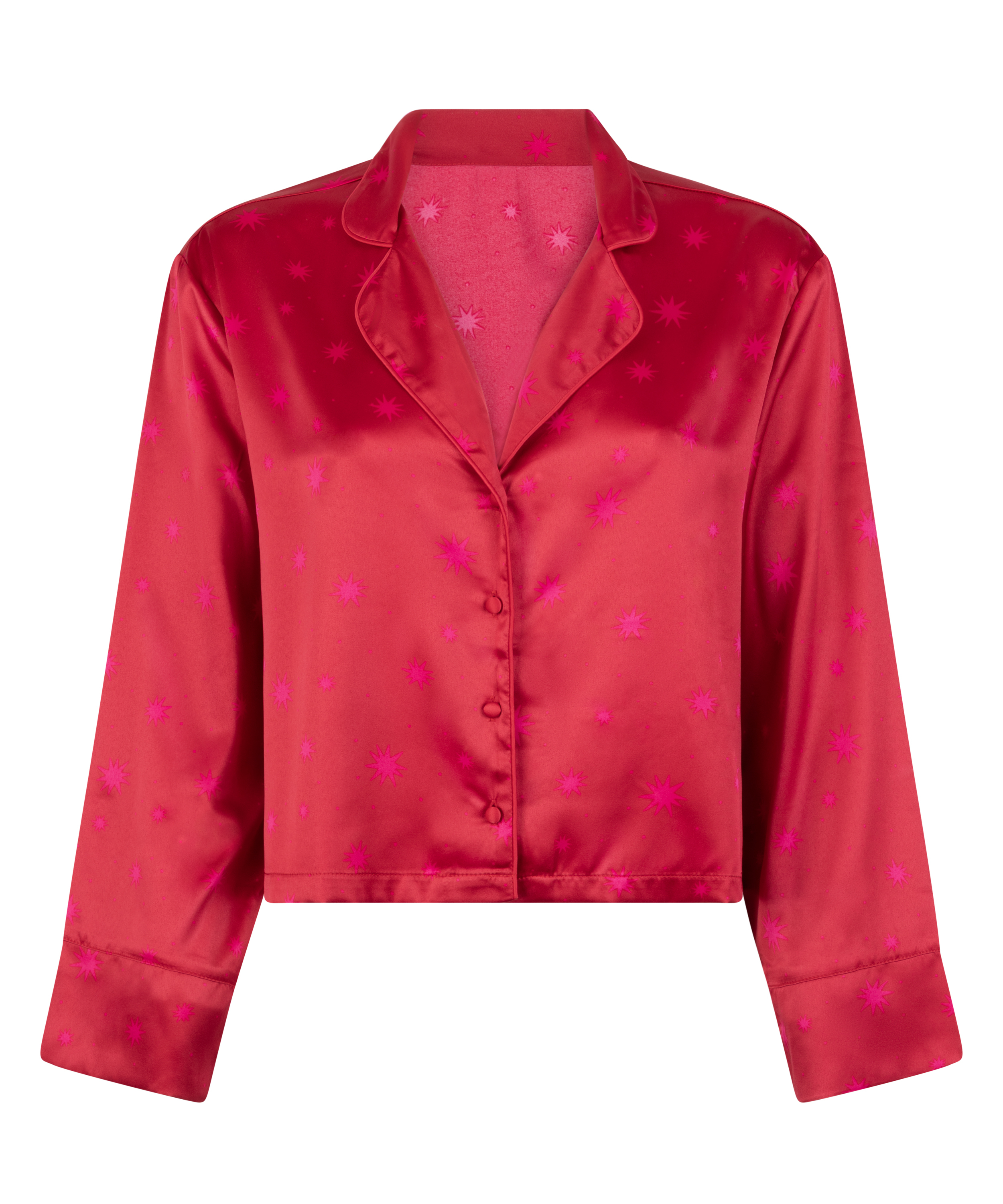 Veste à manches longues Satin, Rouge, main