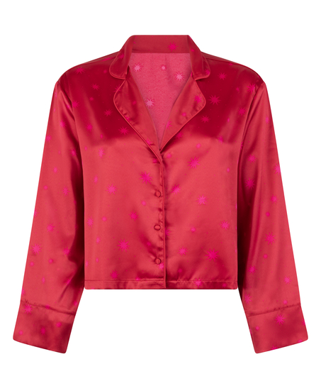 Veste à manches longues Satin, Rouge