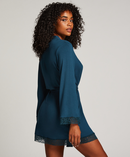 Peignoir court, Bleu