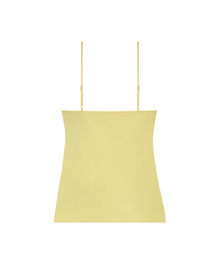 Haut de camisole Satin Dentelle, Jaune