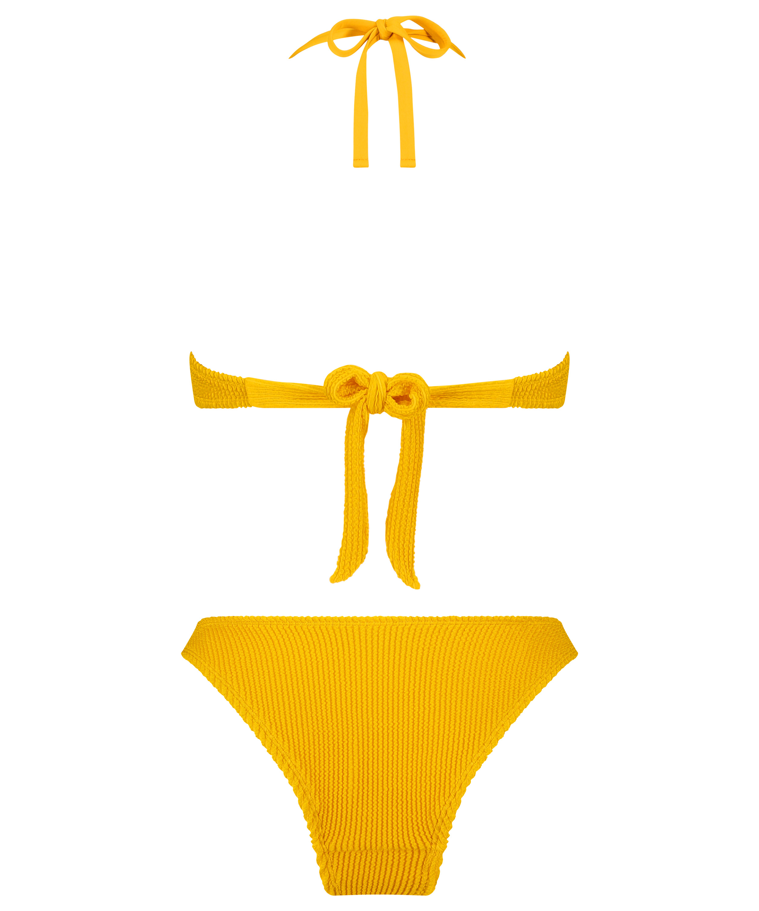Tenue de bikini Crinkle, Jaune, main