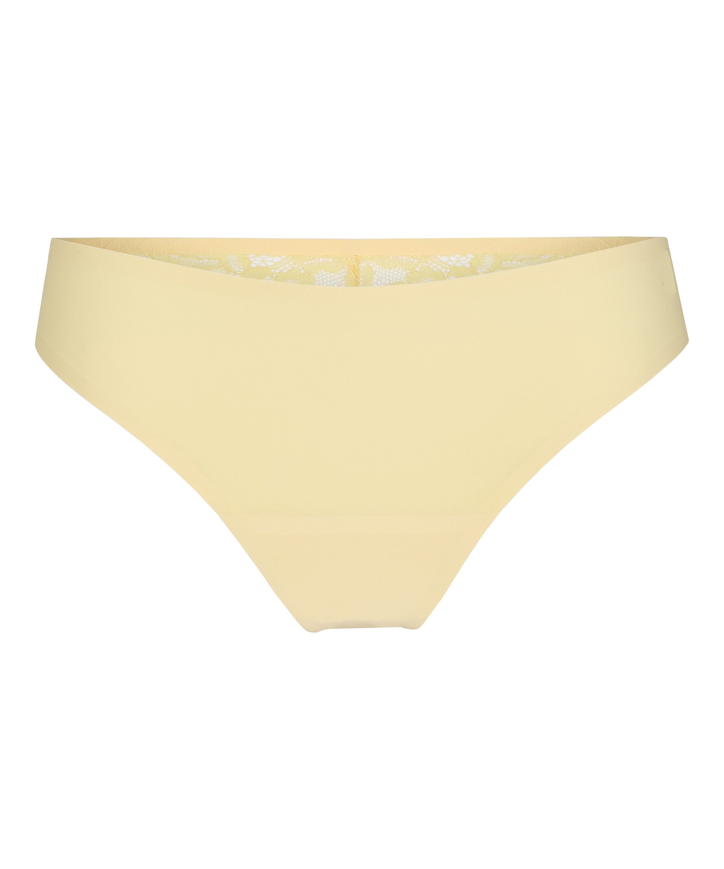 String Invisible Lace back, Jaune String Invisible Lace back, Jaune