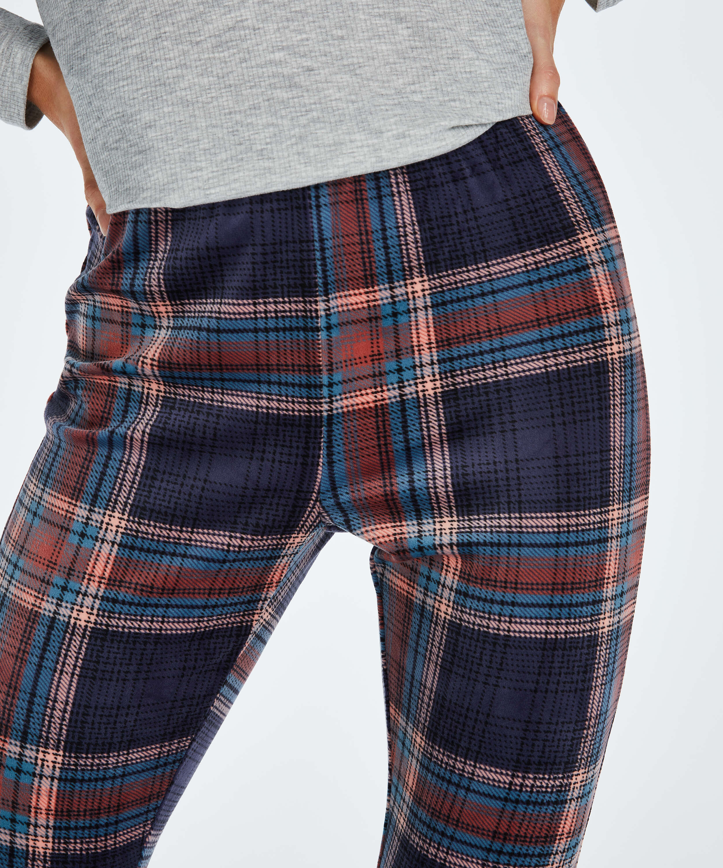 Tall Legging Velours, Bleu, main