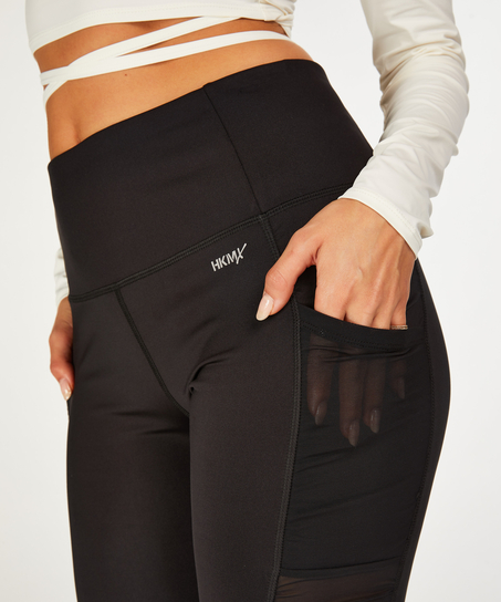 HKMX Sport Leggings Ruched, Noir