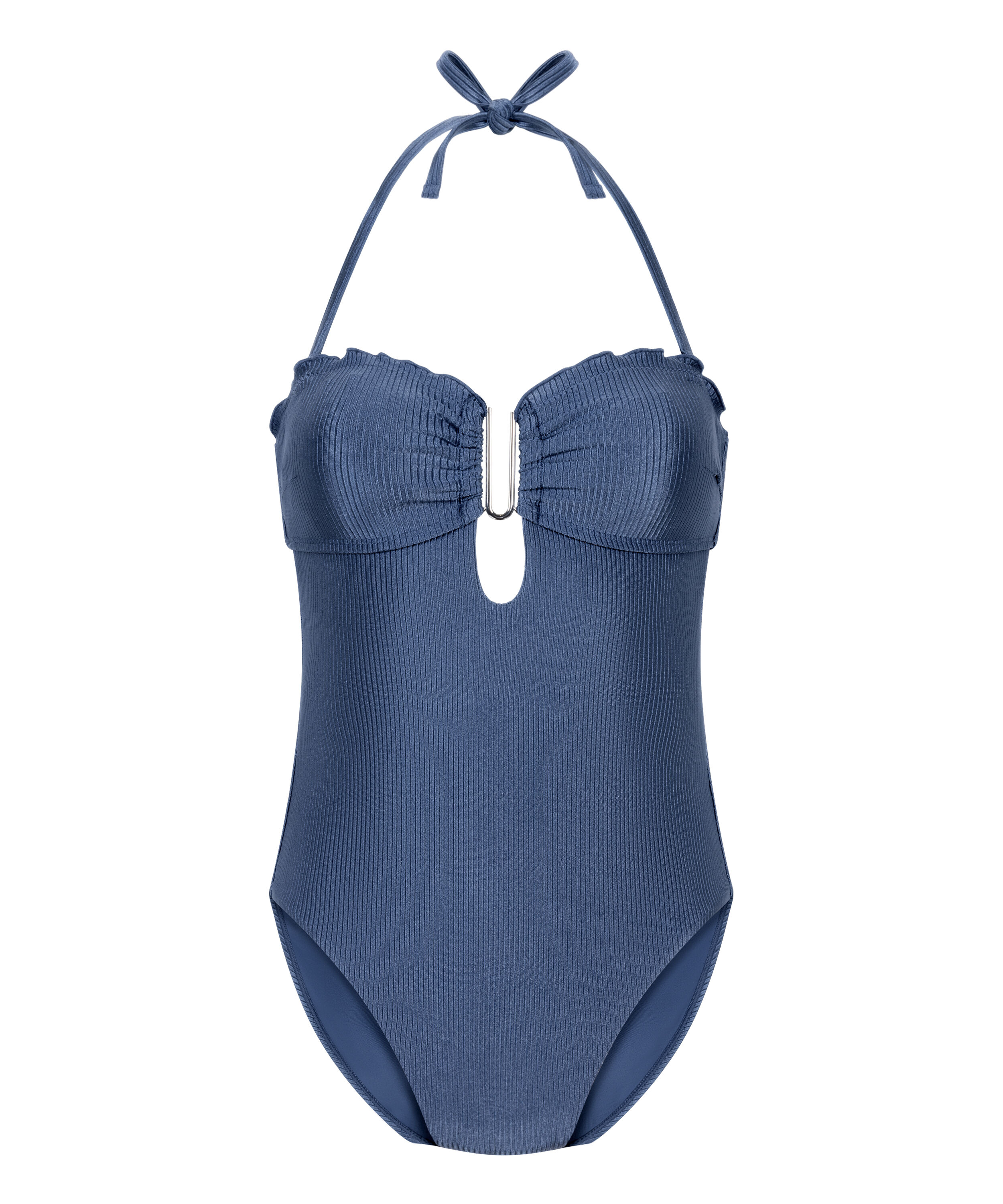 Maillot de bain bandeau en Sardinia, Bleu