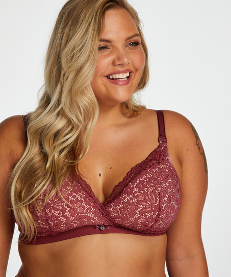 Soutien-gorge d’allaitement préformé Rose, Rouge